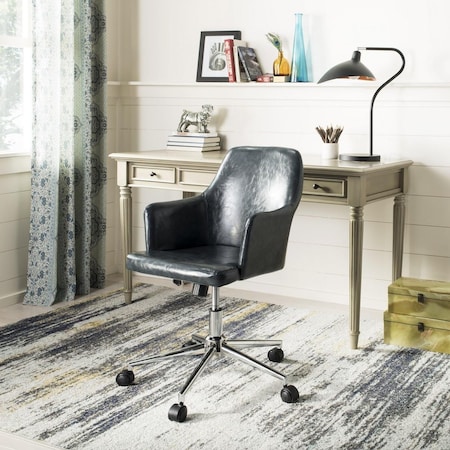 Safavieh Cadence Swivel Office Chair Dark Grey & Chrome OCH7500C